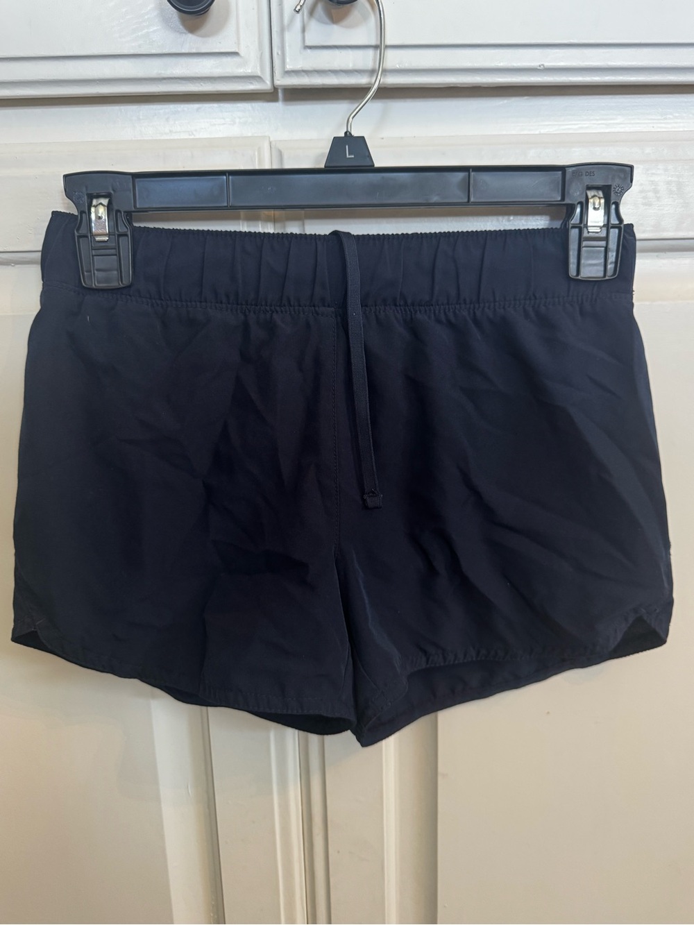 Kids Navy Elastic Waist Drawstring Shorts